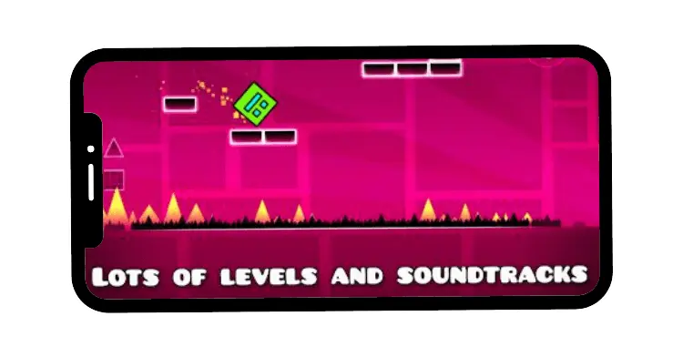 Levels and sound tracks in geometry dash mod APK